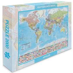 Puzzle 2000 - Świat polityczny mapa 1:42 000 000 - 1