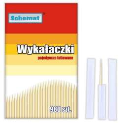 Wykałaczki pojedynczo pakowane 980szt - 1