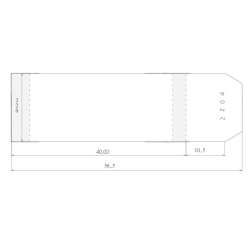 Okładka regulowana 220x580mm (25szt)