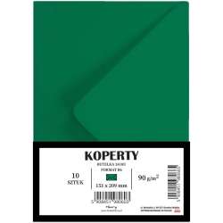 Koperty B6 butelkowa zieleń 10szt - 1