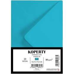 Koperty B6 niebieskie 10szt