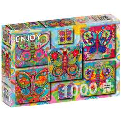 Puzzle 1000 Kolorowe motyle - 1