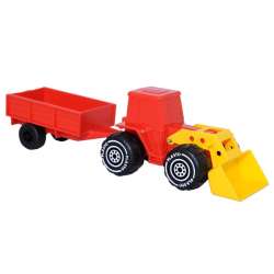 Traktor z ładowaczem i przyczepką 34cm