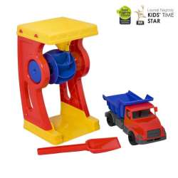 PLASTO Zestaw na plażę 28cm Młynek Wywrotka Łopata PLA2402 (PLA2402000) - 1