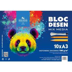 Szkicownik Mix Media A3 10ark. Niedźwiedź niebiesk