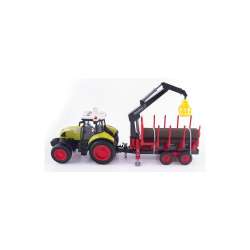 Traktor z przyczepą HDS do przewozu drzewa - 1