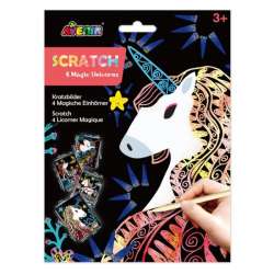 Wydrapywanki z rysikiem - 4 magiczne jednorożce Avenir (CH221571)