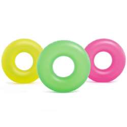 Koło do pływania neon 91cm MIX (59262NP INTEX) - 1