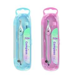 Cyrkiel plastikowy pastel z grafitami w etui MIX (KR972419)