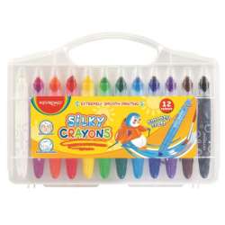 Kredki żelowe KEYROAD Smoozy Craft, 12 kolorów, zmywalne, pudełko (KR972534)