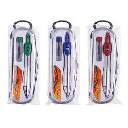 Cyrkiel metalowy z grafitami w etui MIX (KR972794) - 1