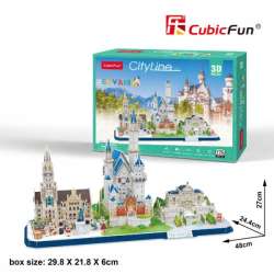 Puzzle 3D City Line Bavaria 178el 20267 (306-20267) - 1