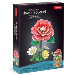 Puzzle 3D Bukiet kwiatów Kamelie 109el W3302H Cubic Fun (306-W3302H)