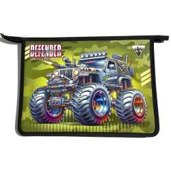 Teczka-torba A4+ zapinana na zamek Monster Truck - 1