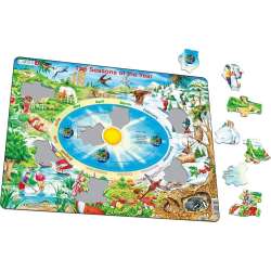 PROMO Układanka puzzle Pory roku - rozmiar Maxi (36.5x28.5 cm) Larsen (LA-SS3P)