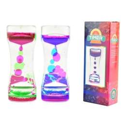 Dwukolorowy płynny timer sensoryczny - klepsydra - 1
