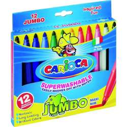 Flamastry Jumbo 12 kolorów bls CARIOCA - 1