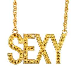 Naszyjnik z napisem Sexy