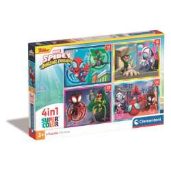Clementoni Puzzle 4w1 SuperColor Spidey and His Amazing Friend 21528 (21528 CLEMENTONI)