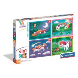 Puzzle 4w1 Super Kolor A Day With Unicorns