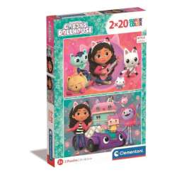 Clementoni Puzzle 2x20el Koci Domek Gabi. Gaby's Dollhouse 24802 p6 (24802 CLEMENTONI) - 1
