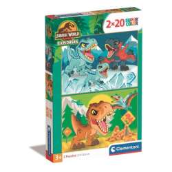 Clementoni Puzzle 2x20el SuperColor Jurassic World 24810 (24810 CLEMENTONI)