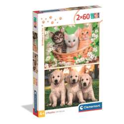 Puzzle 2x60 Super Kolor Brothers In Fur - 1