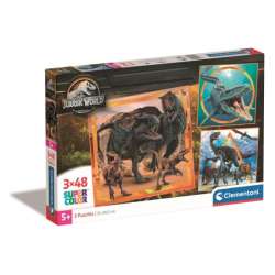 Clementoni Puzzle 3x48el SuperColor square Jurassic World 25314 (25314 CLEMENTONI)