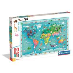 Puzzle 60 Maxi Super Kolor Wildlife Map