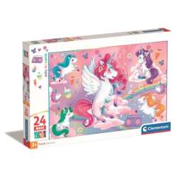 Clementoni Puzzle 24el Maxi SuperColor Jolly Unicorns 28525 (28525 CLEMENTONI)