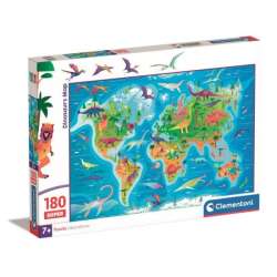 Clementoni Puzzle 180el Super Dinosaurs Map 29790 (29790 CLEMENTONI) - 1