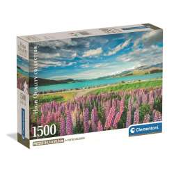 Puzzle 1500 Lupins At Lake Tekapo - 1