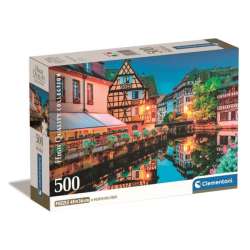 PROMO Clementoni Puzzle 500el Compact Starówka w Strasburgu. Strasbourg old town 35544 (35544 CLEMENTONI)