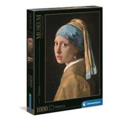 Clementoni Puzzle 1000el Museum Vermeer: Dziewczyna z perłą. Girl with a pearl earring 39614 (39614 CLEMENTONI)