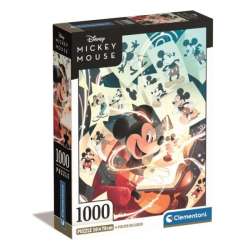 Clementoni Puzzle 1000el Compact Mickey Mouse. Myszka Miki 39811 (39811 CLEMENTONI) - 1