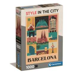 Clementoni Puzzle 1000el Compact Style in the city. Barcelona 39847 (39847 CLEMENTONI) - 1