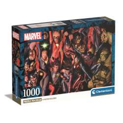 PROMO Clementoni Puzzle 1000el Compact Marvel The Avengers 39857 (39857 CLEMENTONI) - 1