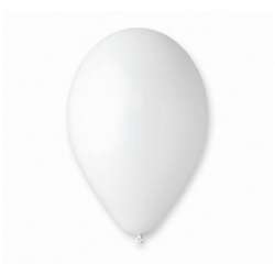 Balony pastelowe białe 25cm 50szt