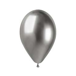 Balony shiny srebrne 33cm 5szt