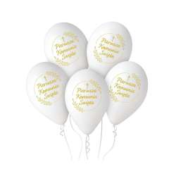 Balony premium hel Pierwsza Komunia 32cm 5szt (GS110/PKK) - 1