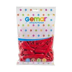 Balony rurki włoskie czerwone 7,5cm 100szt