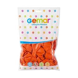 Balony pastelowe pomarańczowe 21cm 100szt