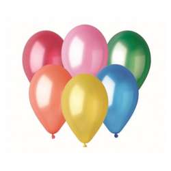 Balony AM80 metal różnokolorowe 20cm 100szt