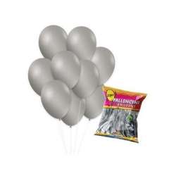 Balony metaliczne srebrne 26cm 20szt