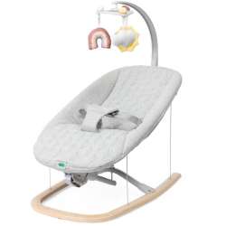 Leżaczek Zen Wave wooden grey do 9kg