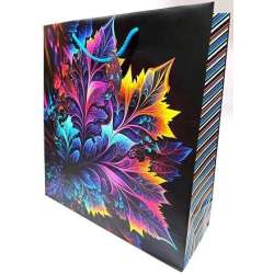 Torebka ozdobna matowa 35x37x12cm liście GB23161