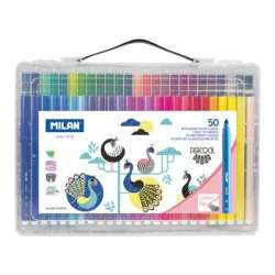 Flamastry 50szt. Peacock w plastikowej walizce (0615350PCK MILAN)