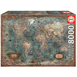 Puzzle 8000 Mapa historyczna świata G3 (GXP-675622) - 1