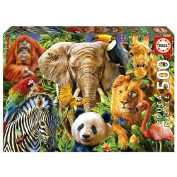 Puzzle 500 Dzikie zwierzęta - 1