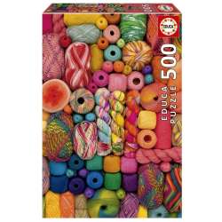 Puzzle 500 Kolorowa przędza - 1